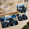 4PCS/Set Mystical Wolf Dreamcatcher Moon Mountain Shower Curtain 72W X