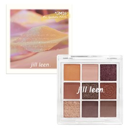 JILL LEEN GM16 Shining Mini Eyeshadow Palette, 9 Colors, Pink, Purple, Fine Glitter, Highly Colorful, Highly Tight, Compact