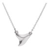 Sterling Silver 16-18" Shark Tooth Necklace