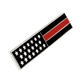 PinMart Thin Red Line Citation Bar - Police Officer Firefighter and Military Pins - Patriotic Enamel Pins for Award Ceremonies, Commemorative Banquets, and Other Events