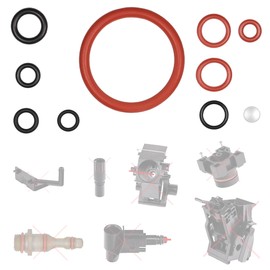 Saeco Snapworld-Kaffee Seal O-Rings Miele Gaggia SUP CVA Coffee Machines, 9 Sealing Rings for Brewing Group Piston Support Valve Outlet Outlet Brewing Unit Crema Inlet Nozzle as Maintenance Kit