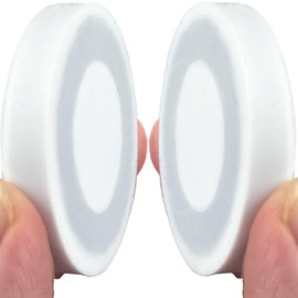 Magnetic Silicone Curtain Weights 12 Pack of Waterproof Magnets + Carrying Case, Great Home Decor for Bathroom, Liner, Flags, and Sheer, Heavy Duty Works Outdoor to Stop Wind (12 Pack, White)