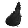 Large Black Sling Bag Waterproof Sling Backpack Oxford Fabric Outdoor
