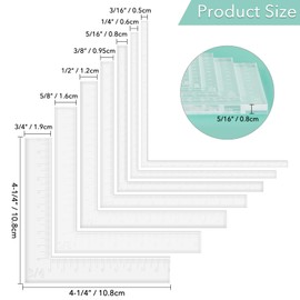 9 Pieces Creative Positioning Pieces Card Corners Helpers with Bone Folder Tool Stamping Corners Paper Craft Supplies Scrapbooking Tools for Paper Craft Card Making and Scrapbooking Crafting Tool