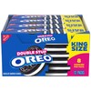 OREO Double Stuf Chocolate Sandwich Cookies, King Size, 12 Snack