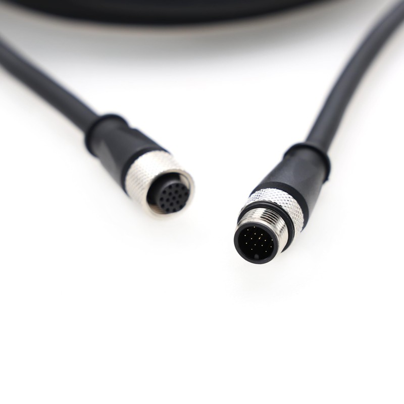 SZRMCC Vision Sensor Cable M12 A Code 17 Pin Male