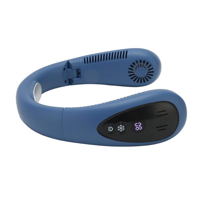 Bladeless Neck Fan USB Charging LED Digital Display 3 Speeds