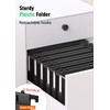 Extra Capacity Plastic Hanging File Folders,12 Pack Reinforced Hang Folder,