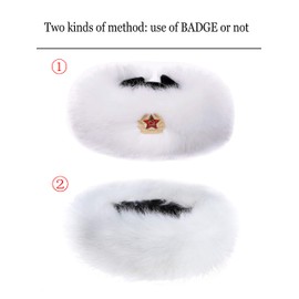 Faux Fur Headband Women's Winter Earwarmer Earmuff Soul Young (Whtie with KGB)