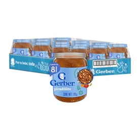 Gerber Papillas Etapa 3 Picadillo, Paquete de 12 Frascos de 170 g c/u