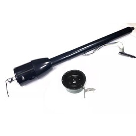 Unbranded Universal 28" Black Stainless Tilt Steering Column Floor Shift NO Key GM Hot Rod