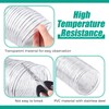 Therwen 4 x 15' Flexible PVC Dust Collection Hose, Heavy