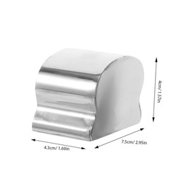 TEHAUX 2Pcs Metal Handrail End Caps Stainless Steel Staircase Handrail Covers Durable End Covers for DIY Projects Elegant Design for Stairs Corridors and Balconies