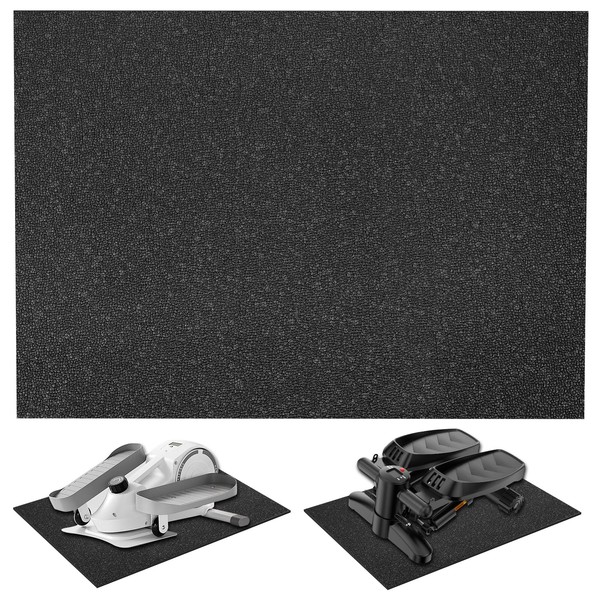 Non-Slip Workout Mat for Under Desk Elliptical(23.6x17inches), Ellipse Leg Exerciser