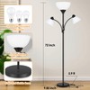 Coucrek Torchiere Floor Lamps for Living Room,72" Dimmable Lamp with