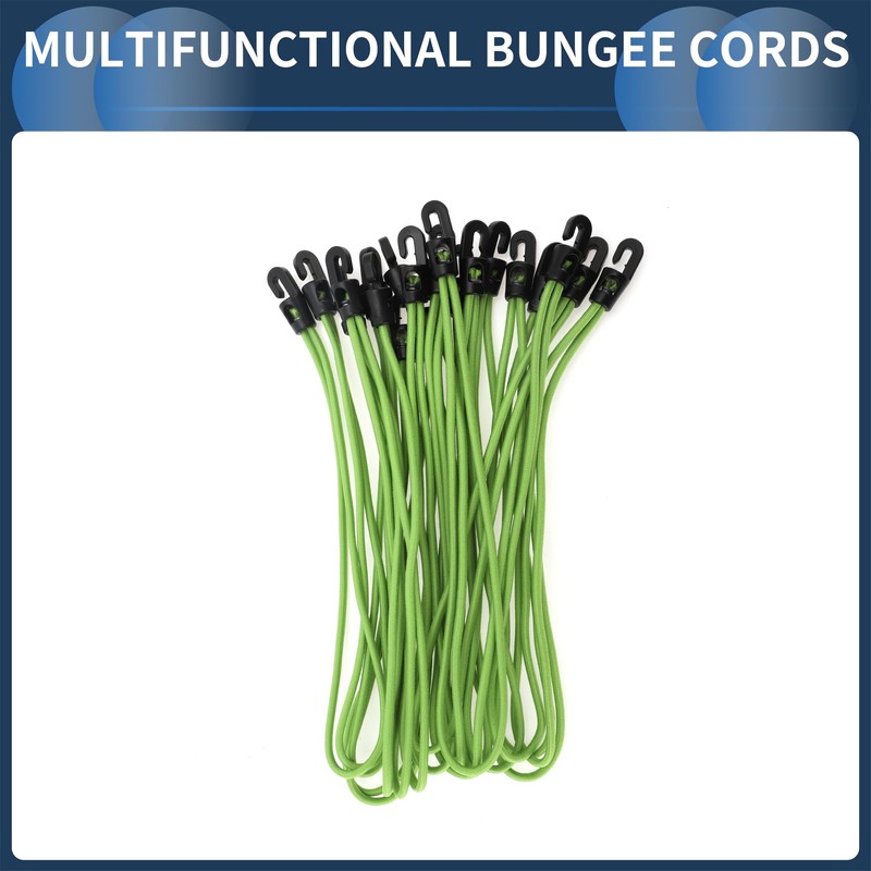 INFINAUTO Mini Bungee Cord 26cm Motorcycle Trailer Trucks Cargo Adjustable