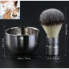 Tinksky Shaving Bowl Brush Set Lather Shave Mug Heat Insulation