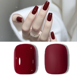Wimocasy Gel Nail Polish 7ml Spring Summer Pastel Gel Polish Girls Women Soak off LED UV Nail Polish for Home Salon DIY Nail Art, Wine Red
