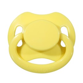 Landofgenie Adult Size Large Shield Pacifiers Bone Shaped Cutie Pacifier 1 Piece Yellow