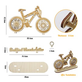 OMJMYY Bicycle Birthday Money Gift for Cyclists Bicycle Money Gifts Money Gift Wooden Creative Bicycle Gifts Wooden Decoration Gifts for Cyclists Family Lovers Friends