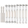 8Pcs Upgrade Metal Pull Rod Steering Pull Rod for WPL/MN/Feiyu
