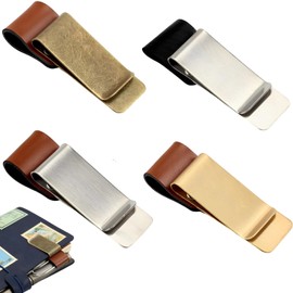 fogman Pen Clip, Pen Holder, Notebook, Antique Leather, Stylish, Set of 4