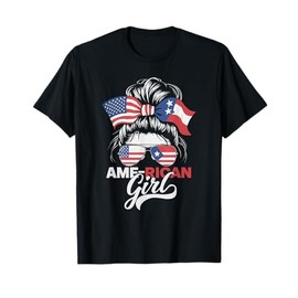Half Puerto Rican Half American USA Flag Puerto Rico T-Shirt