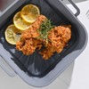 2PCS Fryer Silicone Liners 8in Square Odourless Thickened Foldable Fryer