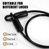 GUNGY 1m Bike Lock Cable Heavy Duty Cable Lock Security