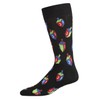 MeMoi - Calcetines coloridos para hombre Hanukkah Dreidel, Negro -,