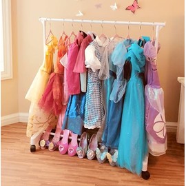 Children's Nursery Hanger- Includes 10 Children's Velvet Hangers- New Improved Rack with Rolling Design!