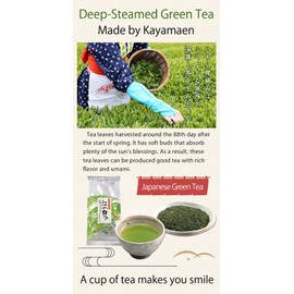 Kayamaen Loose Leaf Japanese Green Tea Hatsumidori 3.5oz (100g) Traditional Japanese Green Tea