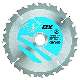OX Wood Cutting Thin Kerf Circular Saw Blade 150/20mm, 20 Teeth ATB