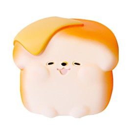 Money Bank Large Capacity Shatterproof Decorative Cute Dog Soft Plastic Coin Bank for Kids Cheese Toast S