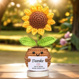 kiimiipa Positive Potato Lucky Charm, Gifts for Women Men, Gift for Girlfriend, Pocket Hug, Positive Gifts, Funny Gifts, Room Office Decorations, Cute Dolls (Sunflower2)