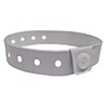 J&R Wristbands Vinyl Wristband 100-Piece Set (White)