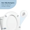 LUXE TS1008R Round Comfort Fit Toilet Seat with Slow Close,