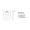 M6-1.0x25mm Wing Bolt with Washers Hex Nuts Wing Screw Stainless