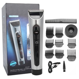 Digital Display Electric Hair Clipper Ceramic Cutter Head Hair Trimmer Cutting Machine USB Type