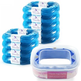 Diaper Pail Refill Bags Compatible with Diaper Genie Select Pail, Classic Pail, Compact Pail,Square Pails Diaper Pails Refills - Pack of 9