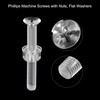 sourcing map M5 x 40mm Plastic Phillips Machine Screws with