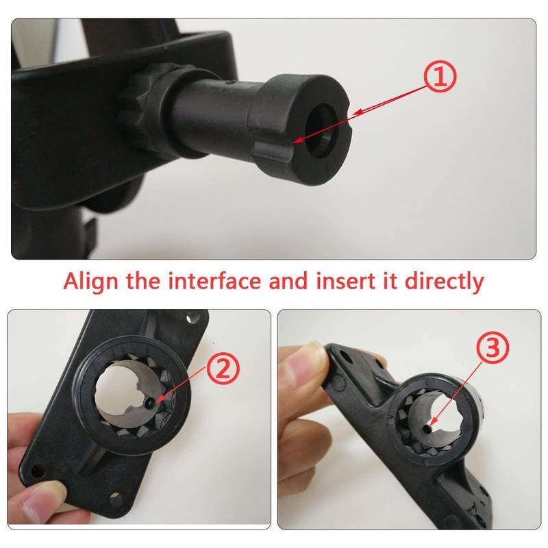 Adjustable Power Lock Rod Holder with 2 Side Mounts Boat