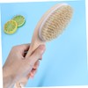 minkissy Pcs Curved Handle Bath Brush Natural Bristle Massage Brush