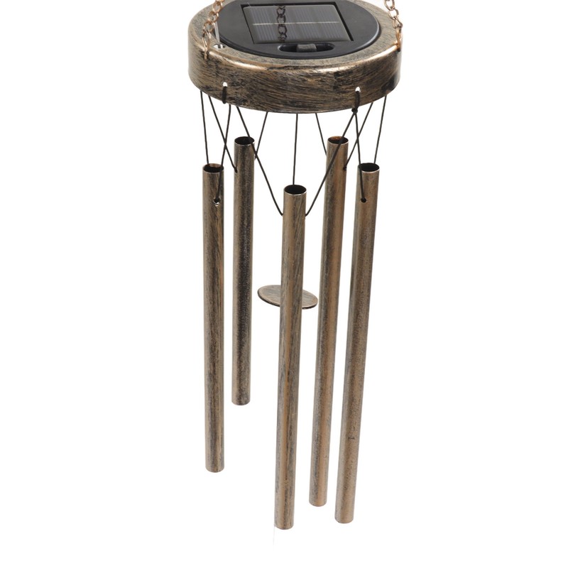Outdoor Solar Wind Chime Light Hanging Warm LED Mobile Hanging
