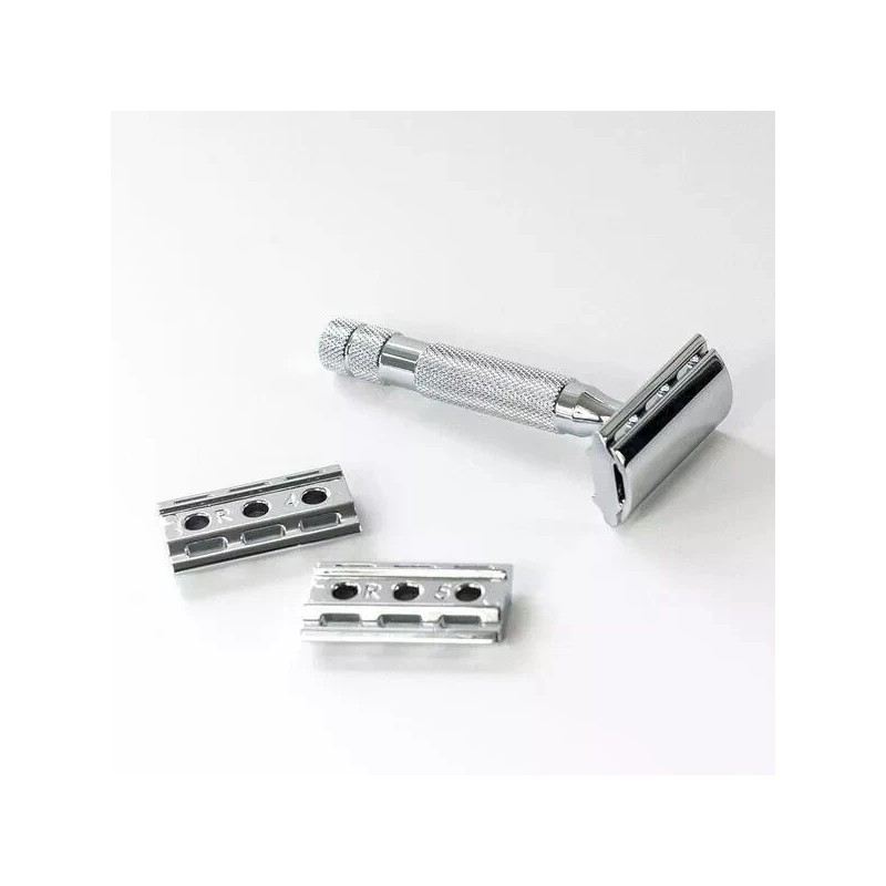 Rockwell 6C Razor, White Chrome Adjustable 6 Settings For Men