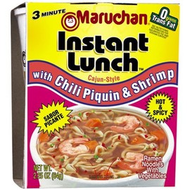 Maruchan CHILI PIQUIN & SHRIMP FLAVOR Cajun Style Instant Lunch 2.25oz (18 pack)