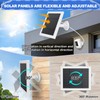 Solar Panel for Ring Camera, 2 Pack 3 Port Compatible