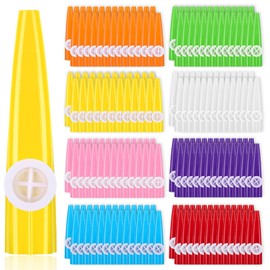 Boao 200 Pcs Plastic Kazoo Musical Instruments Party Kazoos for Adults Fun Music Kazoo for Kids Classrooms Musical Toy Favors Gift Prize Bulk, 8 Assorted Color