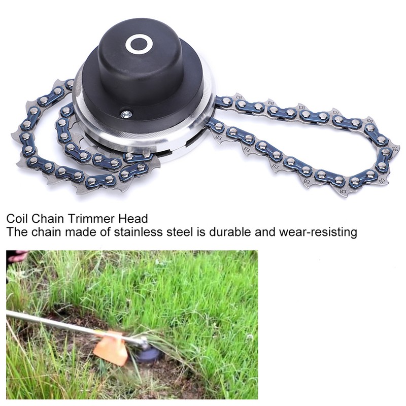 65Mn Coil Chain Trimmer Head Garden Lawn Mower Accessory Coil