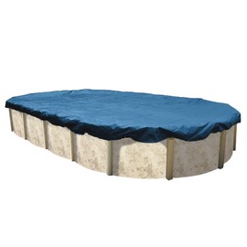 In The Swim 15' x 30' Oval Above Ground Winter Cover - Economy - 8 Year - 7 x 7 Scrim - Winch and Cable Included